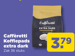  cafferetti koffiepads 36 379 dark zak stuks 
