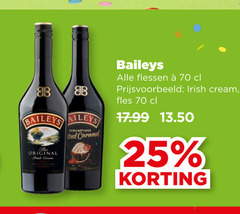  baileys likeur 25 b original cream ted caramel flessen irish fles 