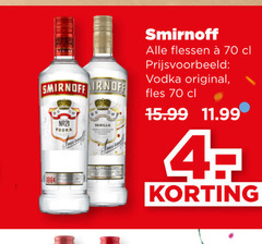  4 1864 smirnoff vodka vanilla flessen original fles 