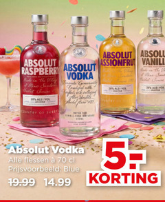  5 28 absolut raspberry vola sonde vodka country vanilia wine flessen blue 