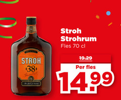  stroh rum original strohrum fles 