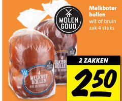  2 4 250 molen goud bollen wit bruin zak stuks bolle zakken melkwit 