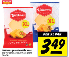  uniekaas kaasplakken xl jong belegen gesneden 48 kaas pak 