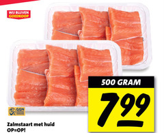  zalmfilet 500 huid 