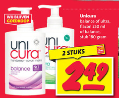  2 10 180 250 uni cura savon mains balance desert unicura ultra flacon ml stuk stuks 