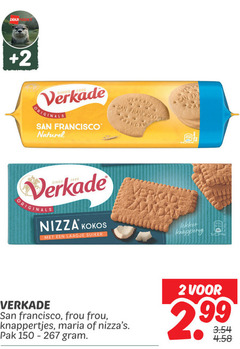  2 150 1886 deka arm verkade originals san francisco naturel nizza kokos laagje suiker knapperig 1x frou knappertjes maria pak 