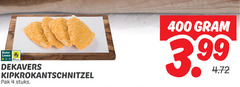  4 400 beter leven dieren bescherming dekavers kipkrokantschnitzel pak stuks 3.99 
