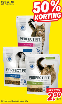 perfect fit kattenvoer 5 50 750 zak supports whole body health active 1 with high quality ingredients total indoor riche poulet rijk kip adult senior 7 stuk 