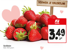  400 aardbeien bak verwen valentijn 3.99 