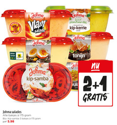  1 2 3 100 heetste salade beter leven dieren serveertip johma twente vlam plantaardig alternatief kip kerrie samba salades bakjes tonijn tw 