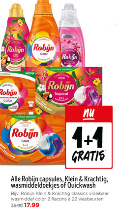  robijn wasmiddel 1 2 22 100 korte koude collections color tropical intense classics schoon advanced quickwash verwijderen kleuren original wascapsules capsules oplosbare klein vloeibaar wasbeurten 