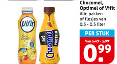  vifit optimel chocomel drinkyoghurt chocolademelk kiwi aardbei banaan protein enige pakken liter stuk 