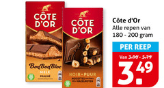  cote d or chocolade repen bon bloc melk praline noir puur noisettes hazelnoten reep 
