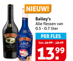  baileys likeur b flessen liter white original thick chocolate flare fles 