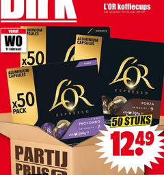  douwe egberts l or koffiecups 11 50 xl pak aluminium capsules pack lungo espresso ristretto profondo intensity origina r les forza stuks 