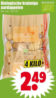  aardappelen 4 biologische kruimige biologisch zak natuurlijk kilo 