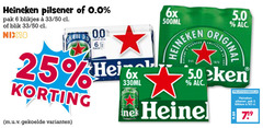  heineken 0.0 blikjes bier 6 25 50 pilsener pak 33 blik nix18 6x 500ml 00 original hei 330ml blikken 
