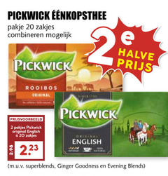  pickwick thee 2 20 pakje zakjes combineren rooibos original halve english superblends ginger goodness blends 