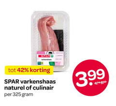  42 varkenshaas naturel culinair 3.99 