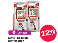  spar huismerk koffiebonen food club espresso bonen dop 
