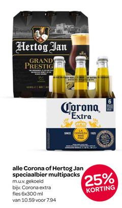  corona hertog jan speciaalbieren 6 25 100 grand prestige since la cerveza natural speciaalbier multipacks fles ml 