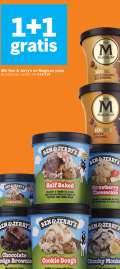  1 magnum pints varieeren double gold caramel billionaire cookie dough salted baked chocolate vanilla ice cream chip strawberry cheesecake fudge brownie with chunks chunky monkey 