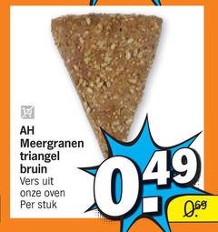  meergranen triangel bruin vers oven stuk 060 