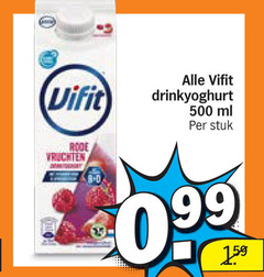  500 vifit drinkyoghurt ml stuk vruchten 