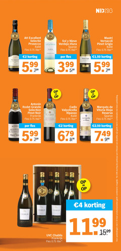 klik op dit plaatje voor een vergroting en voor vergelijkbare aanbiedingen gerelateerd aan
2 4 6 8 9 10 19 99 nix18 excellent nieve prosecco spanje fles liter 5.99 pinot grigio antonin rodet grande selection noir frankrijk cadis valpolicella ripasso vitoria rioja reserva chablis productvarianten combineren flessen dezelfde wijn combinatie aanbieding 2 4 6 8 9 10 19 99 nix18 excellent nieve prosecco spanje fles liter 5.99 pinot grigio antonin rodet grande selection noir frankrijk cadis valpolicella ripasso vitoria rioja reserva chablis productvarianten combineren flessen dezelfde wijn combinatie aanbieding