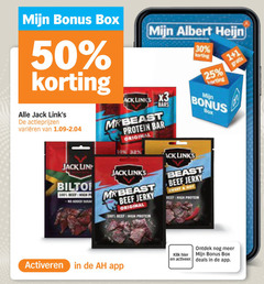  1 25 30 50 box jack varieeren albert links protein bar original beast beef high activeren klik activeer deals 