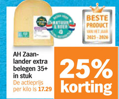  25 belegen 35 stuk actieprijs kilo 