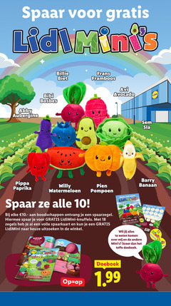  10 18 spaar lid aubergine billie biet bibi bosbes frans framboos avi avocado sla pippa paprika willy watermeloen pompoen hiermee knuffels zegels volle spaarkaart uitzoeken barry banaan kom groenten fruit nat scoor doeboek hint 