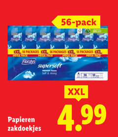  zakdoeken 10 pack floralys xxl xl mega soft strong papieren zakdoekjes 