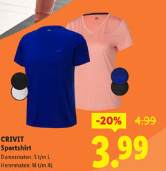 klik op dit plaatje voor een vergroting en voor vergelijkbare aanbiedingen gerelateerd aan
crivit sportshirt damesmaten l herenmaten xl 3.99 crivit sportshirt damesmaten l herenmaten xl 3.99