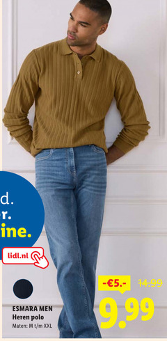  lidl.nl esmara men heren polo maten xxl 