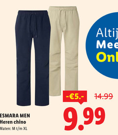  esmara men heren chino maten xl 