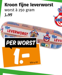 klik op dit plaatje voor een vergroting en voor vergelijkbare aanbiedingen gerelateerd aan
250 kroon fijne leverworst worst kilo five lever 250 kroon fijne leverworst worst kilo five lever