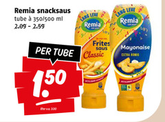 300 remia snacksaus tube 350 500 ml jaar frites saus classic mayonaise romig liter v.a. 