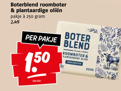  250 roomboter plantaardige pakje boter blend olien ongezouten kilo 