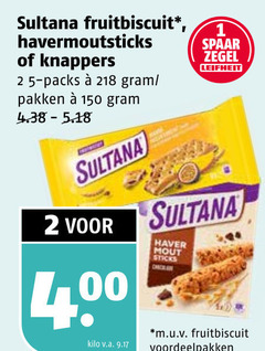  1 2 5 150 sultana fruitbiscuit knappers pakken kilo v.a. spaar zegel leifheit haver mout sticks m.u.v voordeelpakken 