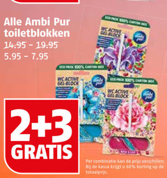  2 3 60 100 400 ambi pur toiletblokken pack carton b wc active gel bes combinatie kassa 