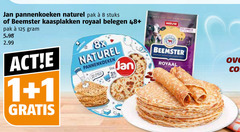  1 3 8 jan pannenkoeken naturel pak stuks beemster kaasplakken royaal belegen 48 8x 