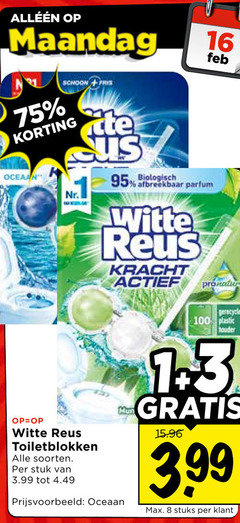 klik op dit plaatje voor een vergroting en voor vergelijkbare aanbiedingen gerelateerd aan
8 16 100 maandag schoon fris ocean biologisch afbreekbaar parfum witte reus kracht toiletblokken soorten stuk 3.99 oceaan plastic houder stuks 8 16 100 maandag schoon fris ocean biologisch afbreekbaar parfum witte reus kracht toiletblokken soorten stuk 3.99 oceaan plastic houder stuks