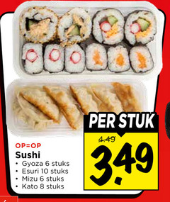 6 8 10 sushi stuks stuk 