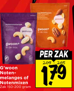  notenmelange gezouten gwoon mix noten melanges notenmixen zak 