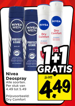  48 nivea men dry comfort protect care buick day deospray soorten stuk 1.1 