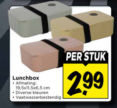  lunchbox 19 5 cm kleuren vaatwasserbestendig stuk 