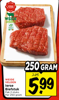  2 250 slagerij weide velden quality biefstuk pak stuks 5 99 