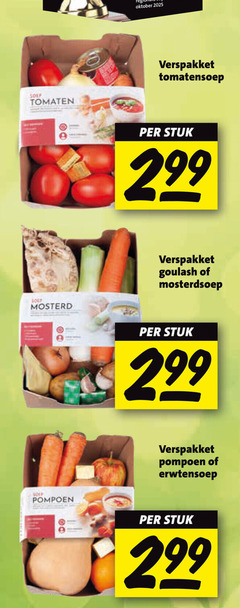  tomaten soup mosterd oktober verspakket tomatensoep stuk goulash mosterdsoep pompoen erwtensoep 