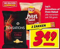  lays chips 2 10 150 sensations thai sweet chilli flavour baked naturel zakken oven zak 